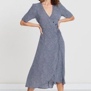 Gap blue dress with white spots